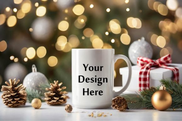 Download Christmas White Mug Mockup - Mockup Collection
