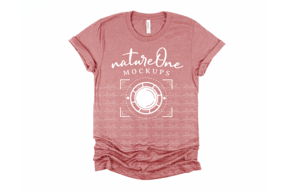 Download Bella Canvas 3001 Heather Mauve Mockup - Mockup Collection