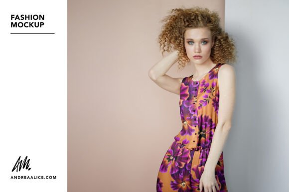 Download Fashion Mockup - Woman in Jumpsuit - Mockup Collection
