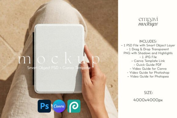 Download Kindle Case Mockup - Mockup Collection