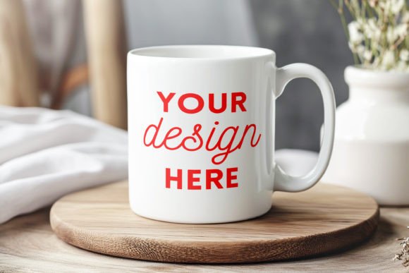 Download White Ceramic Mug Mockup Cozy Home Style - Mockup Collection