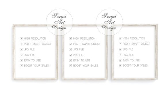 Download 8x10 Set of 3 Frame Mockup, PSD, PNG,JPG - Mockup Collection