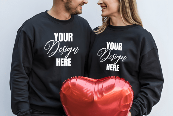 Download Valentine Couple Sweatshirt Mockup - Premium Resources
