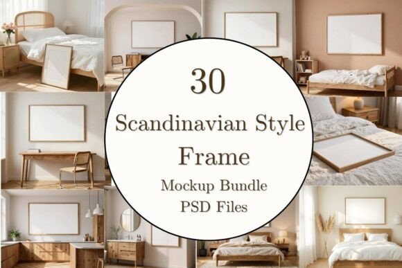 Download 30 Scandinavian Frame Mockup Bundle PSD - Mockup Collection