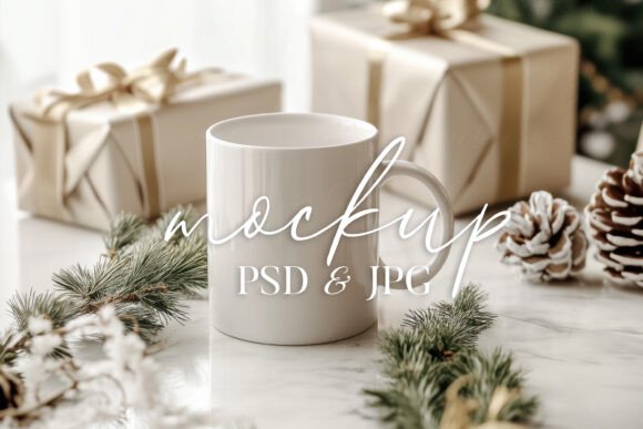 Download Christmas Mug Mockup, PSD Smart Object - Mockup Collection