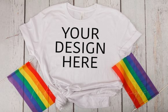 Download Pride Mockup Bella Canvas 3001 Mock Up - Mockup Collection