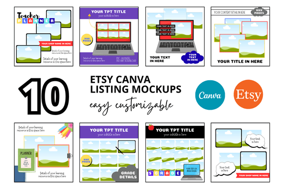 Download 10 Teachers Pay Teachers Etsy Mockup - Mockup Collection