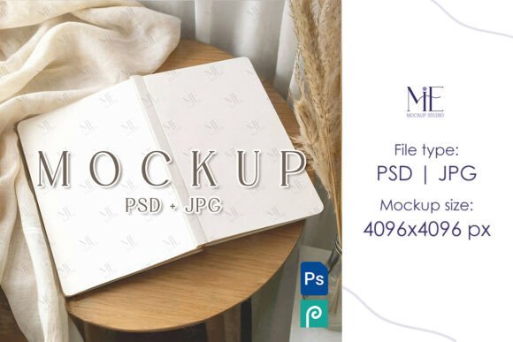 Download Open Journal Mockup PSD Front and Back - Mockup Collection
