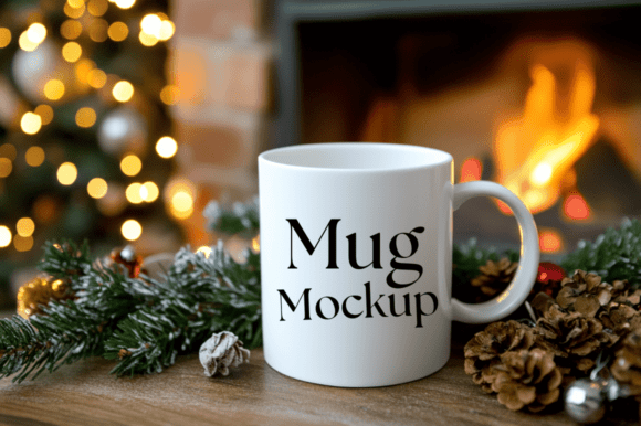 Download Christmas White Mug Mockup - Mockup Collection
