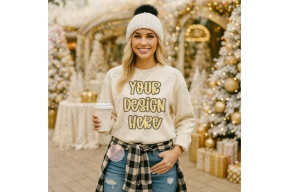 Download Boutique Style Christmas Mockup Gildan - Mockup Collection
