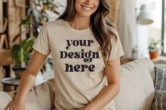 Download Gildan 5000 Sand Mockup 35 - Mockup Collection