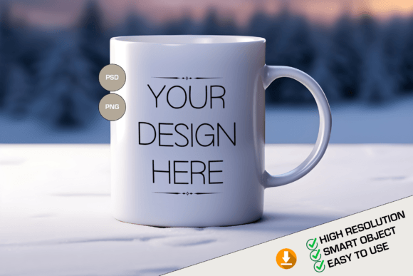 Download Mug Mockup Christmas PSD Mug Template - Mockup Collection