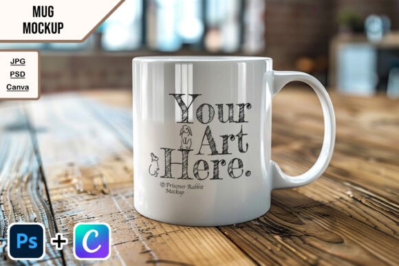 Download Coffee Mug Mockup Smart Object Template - Mockup Collection