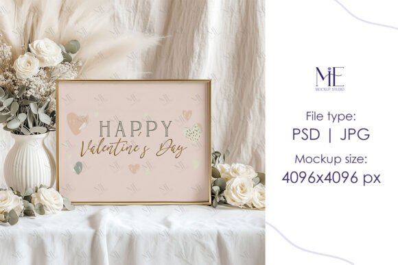 Download Table Frame Mockup PSD Horizontal Sign - Mockup Collection