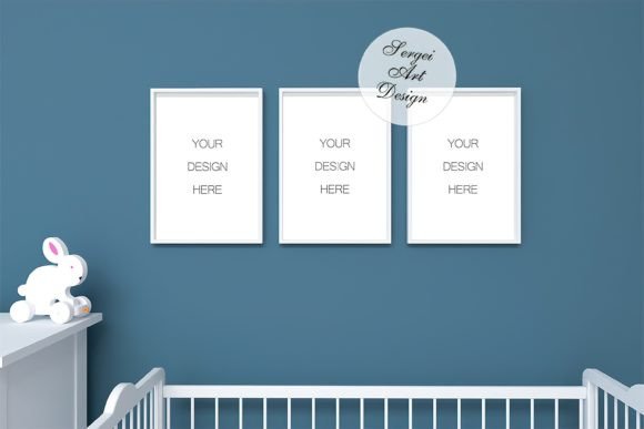 Download Set of 3 Digital Frames, A3 Frame Mockup - Mockup Collection