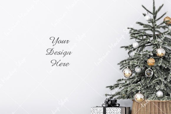 Download Wall Mockup Christmas, JPG -  5/6 - Mockup Collection