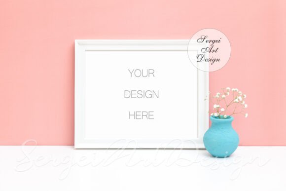 Download 8x10 White Frame Mockup, Horizontal PSD - Mockup Collection