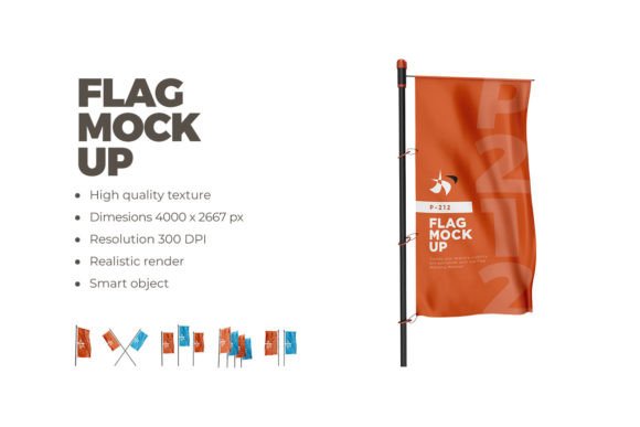 Download Shine with Customizable Flag Mockup - Mockup Collection