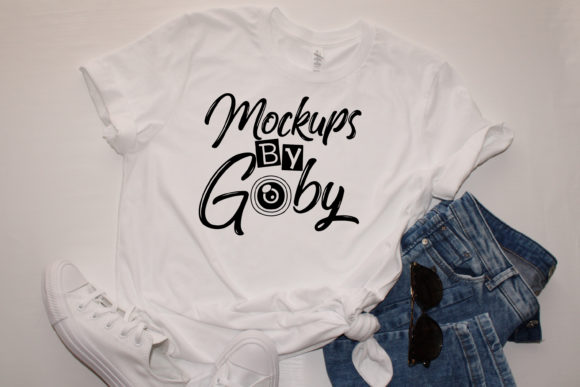 Download White T-shirt Mockups, Jeans Template, R - Mockup Collection