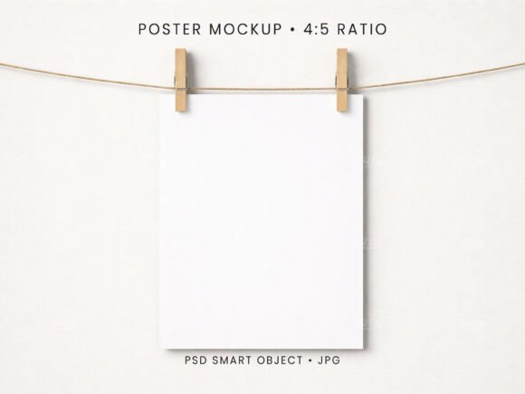 Download 4:5 Poster Mockup PSD JPG - Mockup Collection