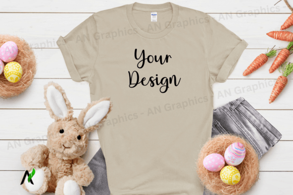 Download Easter Gildan 64000 Unisex Mockup 060 - Mockup Collection