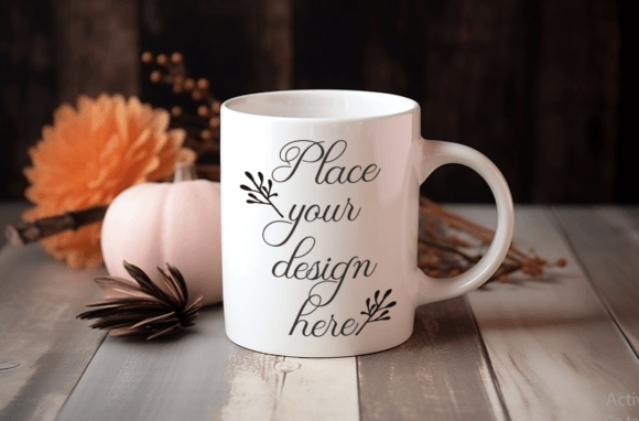 Download Autumn Rustic Halloween 11oz Mug Mockup - Mockup Collection