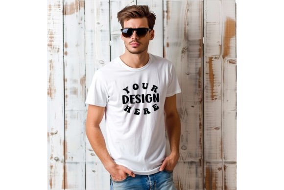 Download Man T-shirt Blank Mockup. - Mockup Collection
