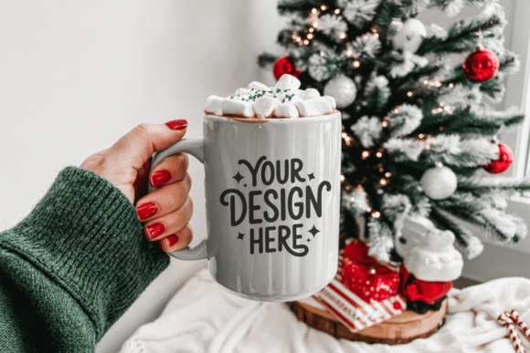 Download Christmas White Mug Mockup 76 - Mockup Collection