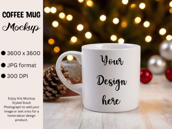 Download White Mug Product Mockup Photo Christmas - Mockup Collection