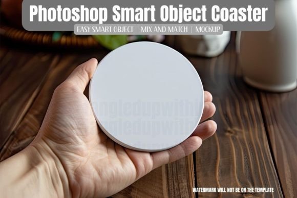 Download Coaster Photoshop Smart Object Mockup - Mockup Collection