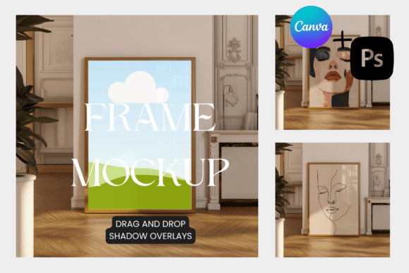Download Elegant Canva and PSD Frame Mockup - Mockup Collection