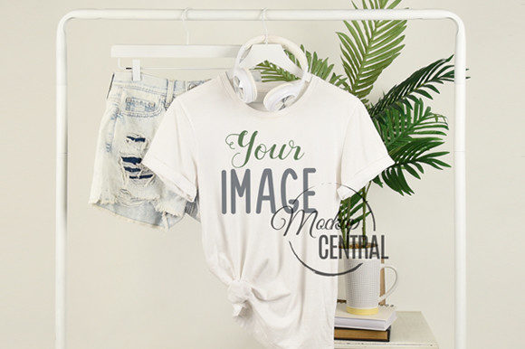 Download Woman's T-Shirt Summer Fashion Mockup - Mockup Collection