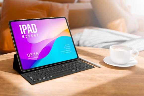 Download Ipad on Smart Keyboard Mockup - Mockup Collection