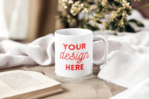 Download White Ceramic Mug Mockup Cozy Home Style - Mockup Collection