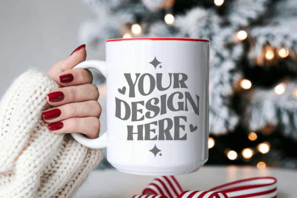 Download 11oz White Christmas Mug Mockup - Mockup Collection