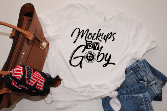Download White T-shirt Mockups, Jeans - Mockup Collection