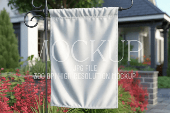 Download Garden Flag Sublimation Mockup - Mockup Collection