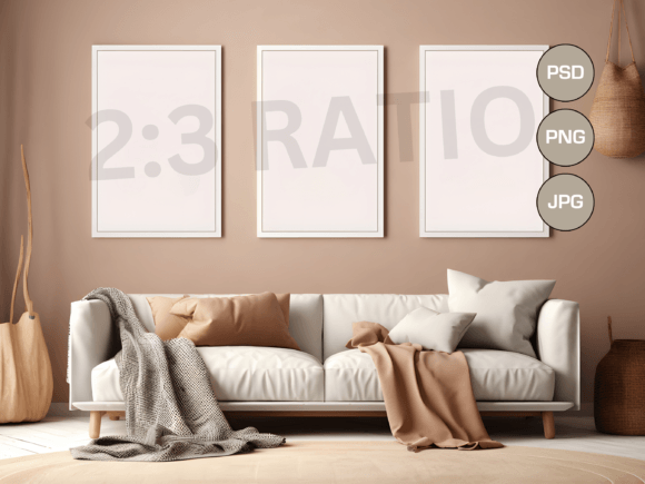 Download Set of 3 Mockup Frames, Boho, PSD Mockup - Mockup Collection