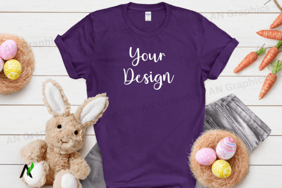 Download Easter Gildan 64000 Unisex Mockup 056 - Mockup Collection