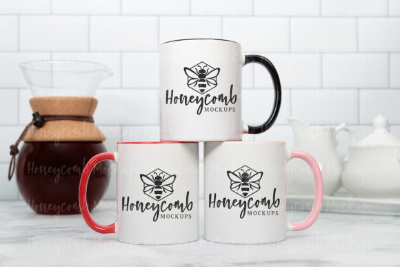 Download Red Black and Pink Accent Mug Mockup - Mockup Collection