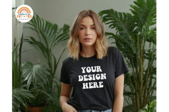 Download Women's Black Shirt Mockup - Mockup Collection