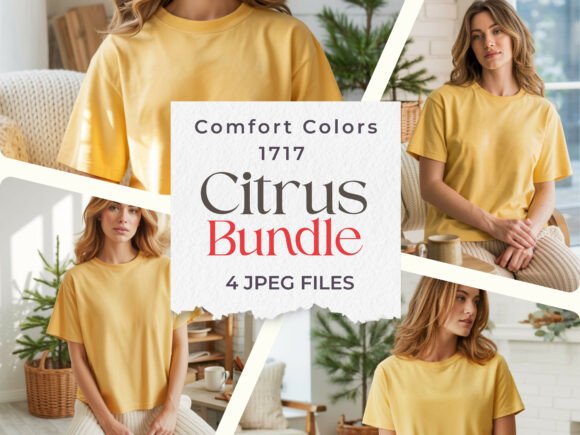 Download Comfort Colors Citrus POD Mockup Bundle - Mockup Collection