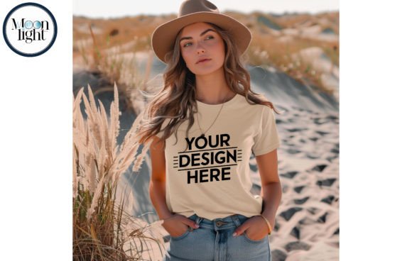 Download Boho Bella Canvas 8800 Sand Mockup 3 - Mockup Collection