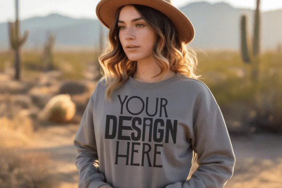 Download Gildan Sport Grey Sweatshirt Mockup - Mockup Collection