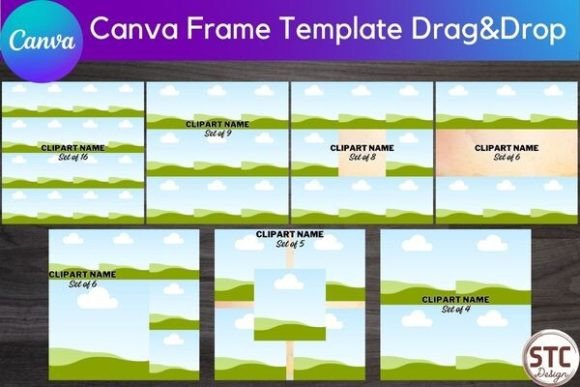 Download Clipart Mockup Canva Frame Template - Mockup Collection