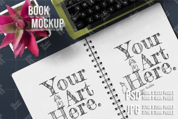 Download Printable Opened Notebook PSD JPG Mockup - Mockup Collection
