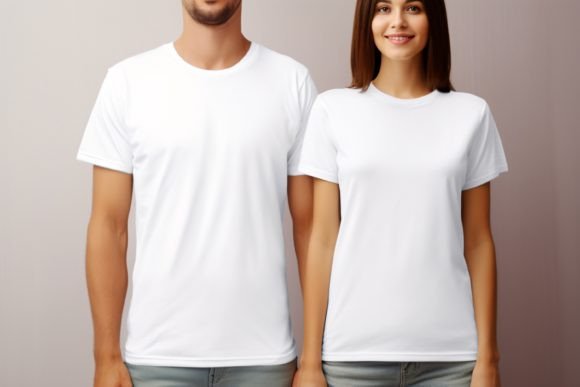 Download Couple Blank T-Shirt Mockup - Mockup Collection