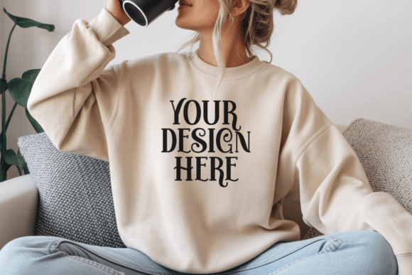 Download Gildan 18000 Sweatshirt Mockups - Mockup Collection
