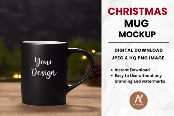 Download Christmas Mug Mockup Design - 9 - Mockup Collection