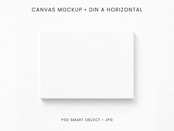 Download A4 Horizontal Canvas Mockup PSD - Mockup Collection
